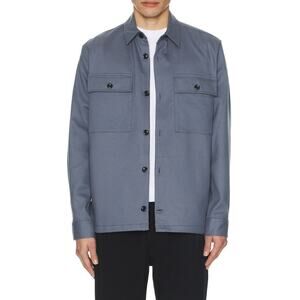 Vince M Double-Face Workwear Shirt Washed Indigo